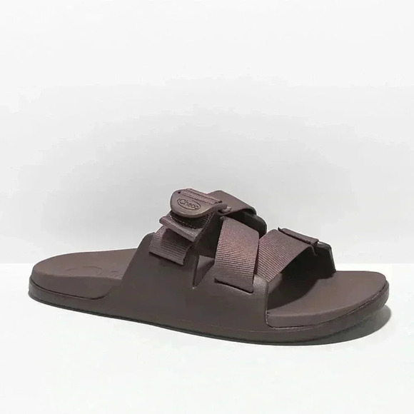 Chaco Chillos Sport Sparrow Purple Slide Sandals - Picture 1 of 8